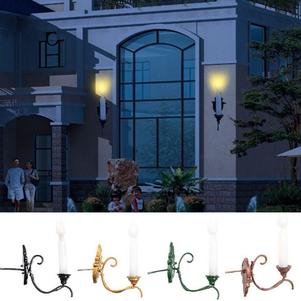 12V White/Warm Light Model ABS Metal Material Sand Table Chandelier Dollhouse Wall Lamp