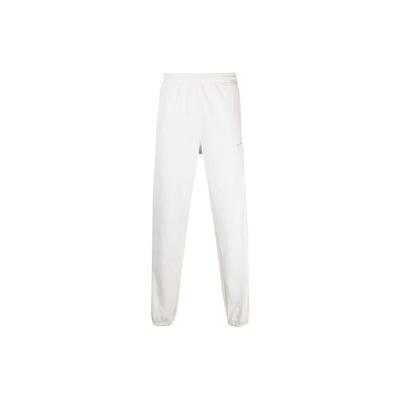 Solid Color Logo Print Joggers Men Bottoms White HK2728