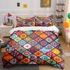 Colorful Geometric Floral Bedding Bedding Duvet Cover Set Duvet Cover Pillowcases (1 * Duvet Cover 2 * Pillowcases, without duvet insert)