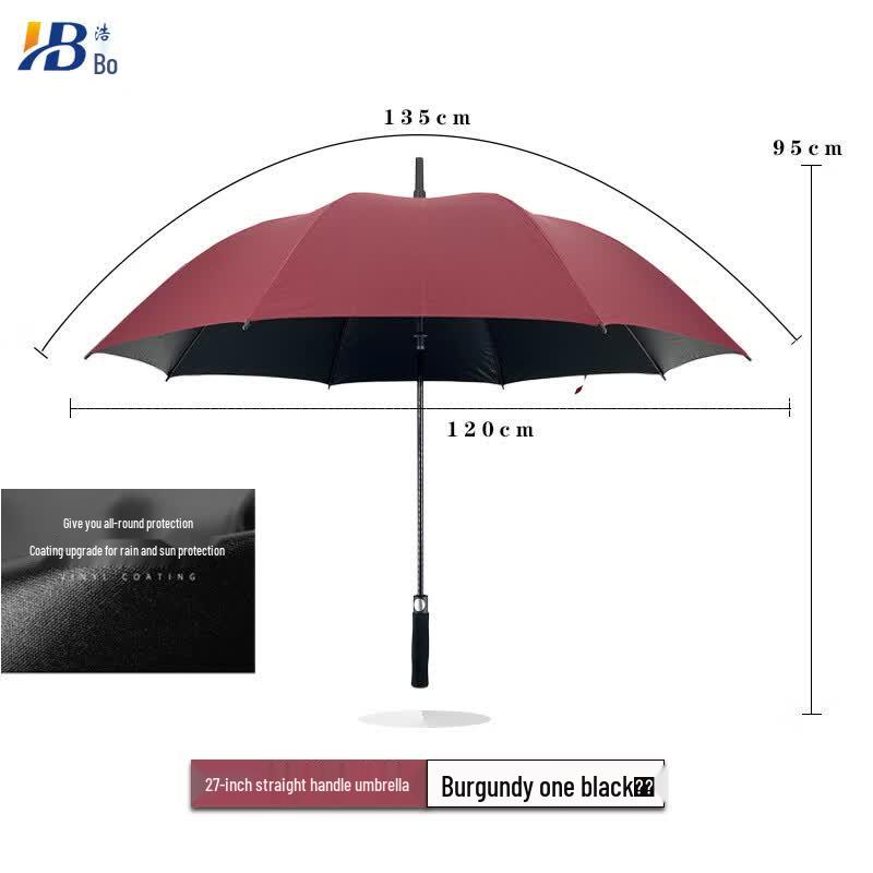 Xihe 27-inch Long Handle Straight Umbrella