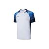 Badminton Series Colorblock Sports Round Neck Short Sleeve T-shirt Men Tops White AAYS057-1