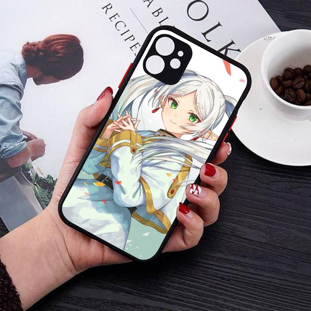 Hot Japan Anime Comics Frieren Phone Case For IPhone 14 11 12 13 Mini Pro Max 8 7 Plus X XR XS MAX Translucent Matte Cover