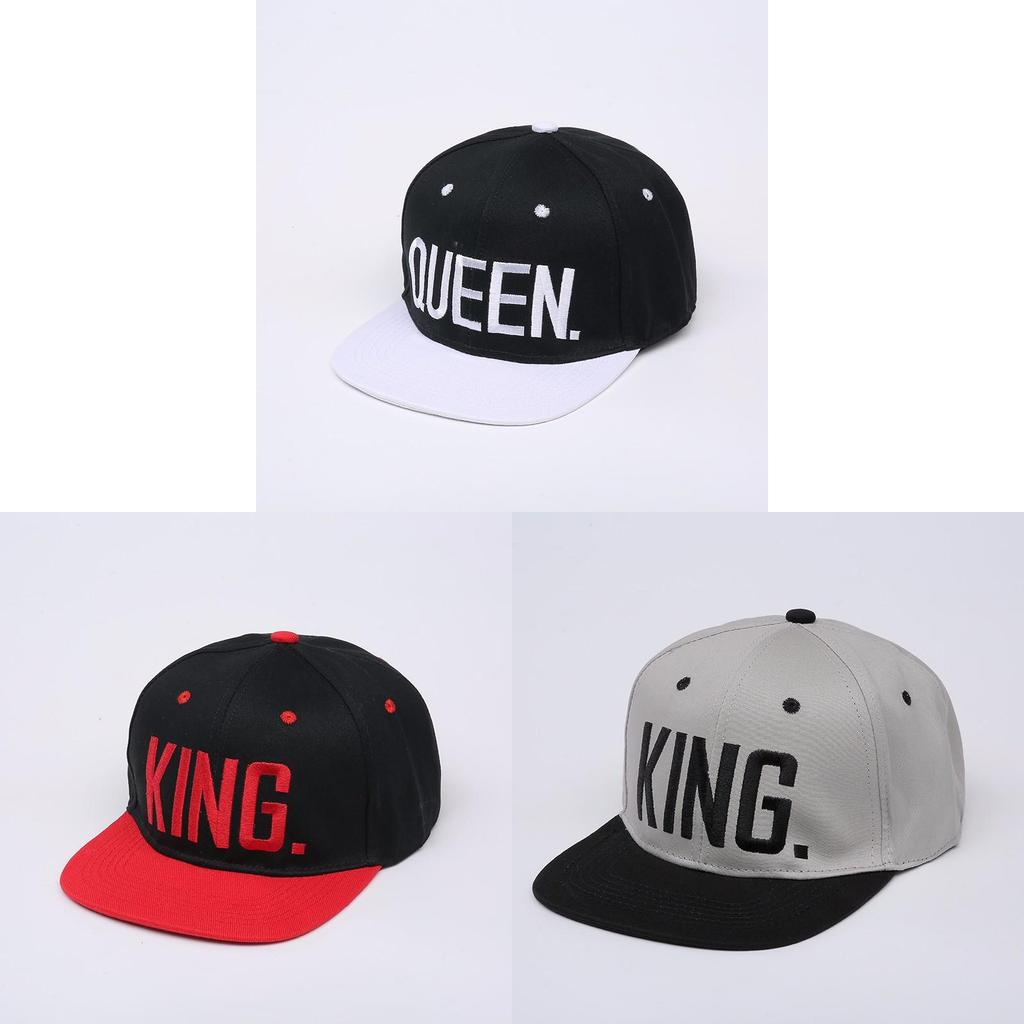 King Queen Embroidered Baseball Cap With Sun Protection For Outdoor Sports