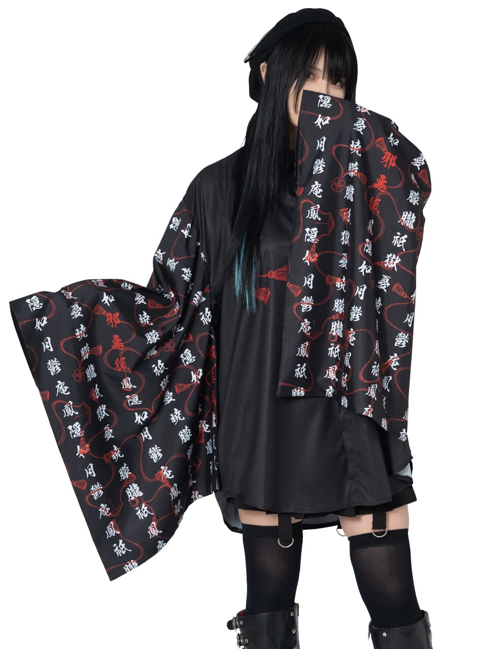 

Дзюбаку Кимоно Длинный Рукав ACDC Харадзюку Болезненный Большой Размер [ACDC Rag] Рубашка, RAG, Мода, Женская, Мужская, Милый, чёрный