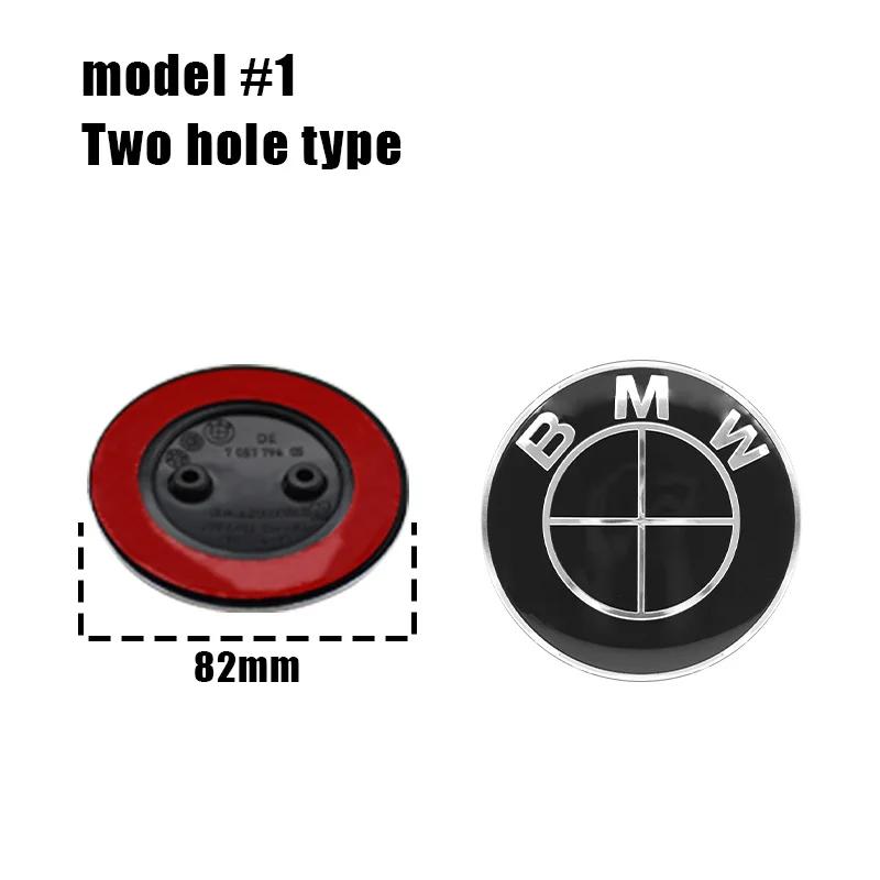 1PCS 74mm 82mm Car Front Grille Decorative Front Cover Badge Accessories for BMW E30 E38 E39 E46 E60 E61 E90 X1 X3 X4 X5 X6 E70