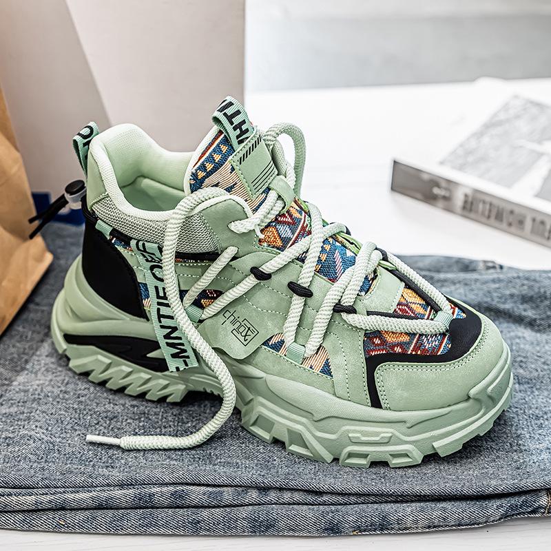 Herren High-Top Sneaker: Stilvolle Herbst/Winter Freizeitschuhe mit dicken Sohlen