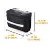 Bicycles Handlebar Bag Bike Panniers Coolers Bag with Reflective Strips Front Handlebar Storage Pouches Cycling Accessory