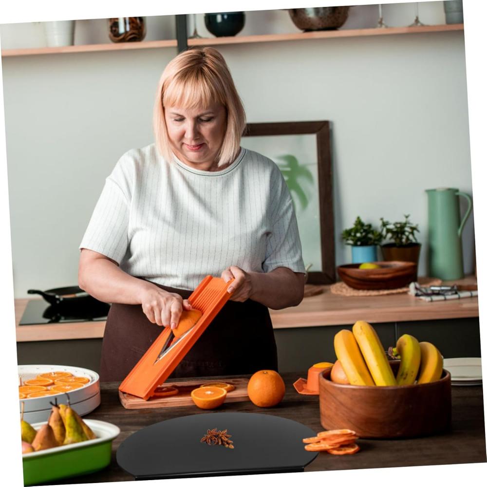 Thick Silicone Kitchen Cutting Board Pad, TPU Double-sided Flexible Cutting Board, Anti-slip Rubber Semi-circular Cutting Board