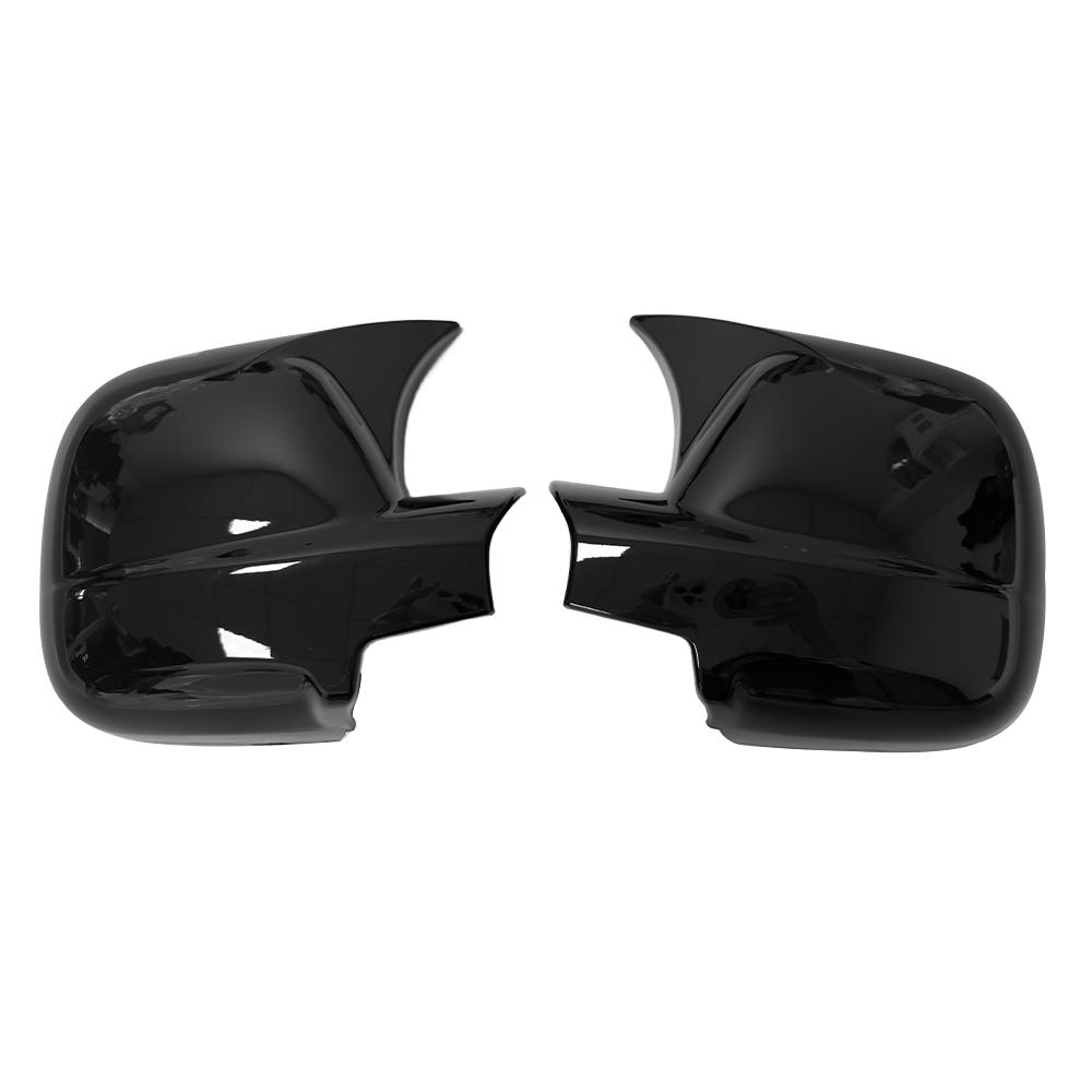 For Peugeot Partner II Tepee 2012 2013 2014 2015 2016 2017 2018 Car Rearview Side Mirror Cover Wing Cap Exterior Door Shell Trim Gloss Black