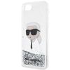 Etui Do iPhone 7 Karl Lagerfeld Glitter Karl Head Srebrne