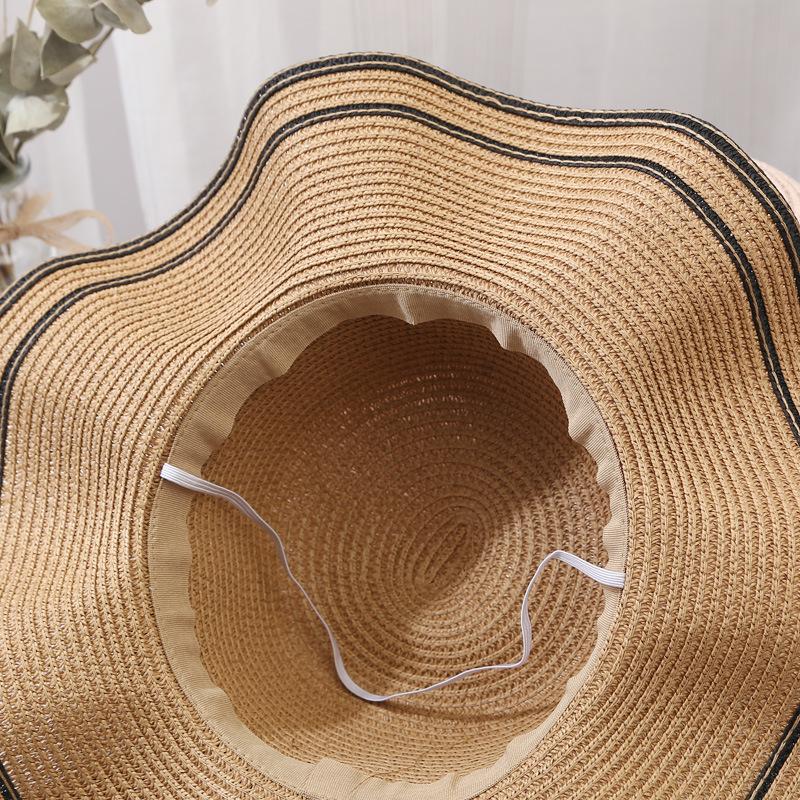 Hot Selling Beach Vacation Hats Women's Straw Hats Summer Beach Sun Hats, Women's Travel Versatile UV Resistant