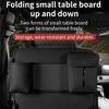 Backseat Car Organizer Foldable PU Leather Multifunctional Auto Supplies Seat Back Organizer For Vehicle Truck SUV Van Door Road