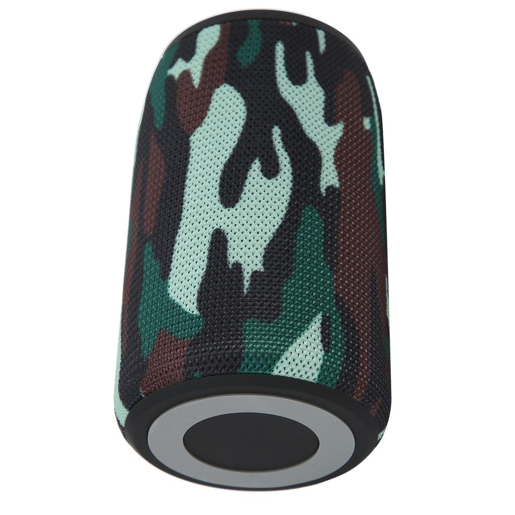 Kabelloser Bluetooth-Lautsprecher Tragbar Wasserdicht 2 Hörner Stereo-Lautsprecher mit USB-Kabel Camouflage Upgrade
