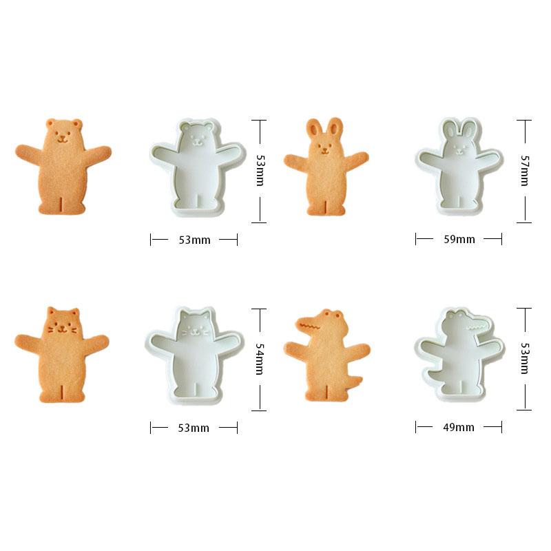 Nový džemový sendvič Květiny Vykrajovátka na cukroví 3D Forma na vánoční sušenky Lisovací razítko na fondán Novoroční dekorace na dort Potřeby na pečení