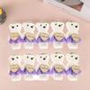 10pcs/set Plush Animal Mini Bear Flower Bouquet Foam Bear Cartoon Bouquet Doll  Girl Birthday Gift