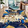 Real Madrid Football Pattern Rug, Indoor/Outdoor Mat, for Picnic, Gameroom, Bedroom, Office, Living Room, Home Decor Carpet, Birthday Gift