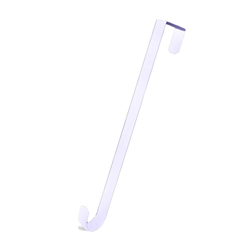 

38см Вешалка для венка для входной двери Черный/Белый Металлический крючок Многофункциональный крючок для подвешивания венка Крючки для рождественских и пасхальных украшений white,1pc