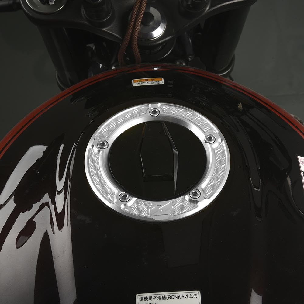 

Kazuma Z900RS 2019-2025 Крышка Бензобака Декоративная Накладка Алюминиевая Сотовая серебряный