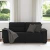 VidaXL Canapé à 2 places noir 140 cm tissu 4105309