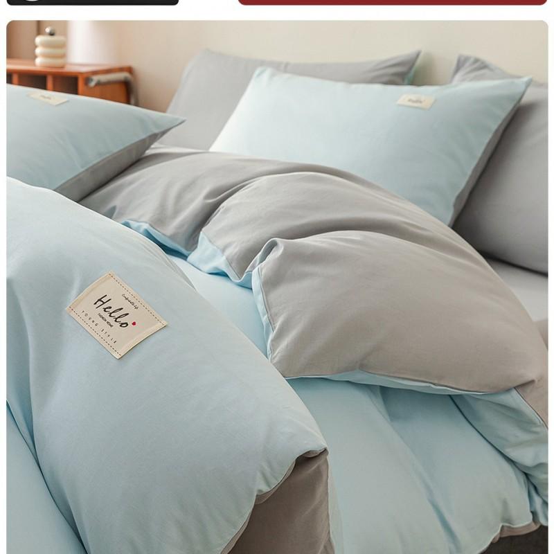 100% Cotton Single Bed Duvet Cover 150x200cm 180x220cm 200x230cm Dorm Student