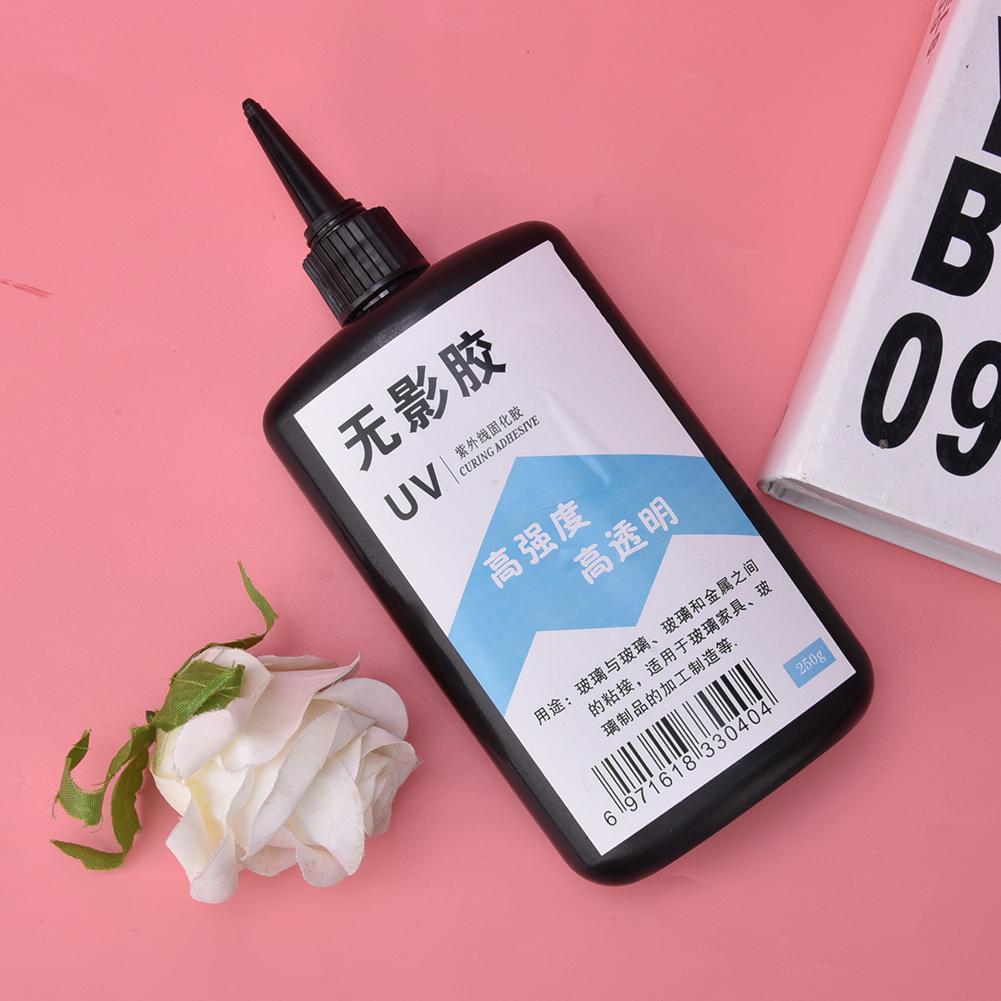 Clear UV Glue Ultraviolet Cure High Strength Adhesive for Glass Coffee Table Crystal Acrylic