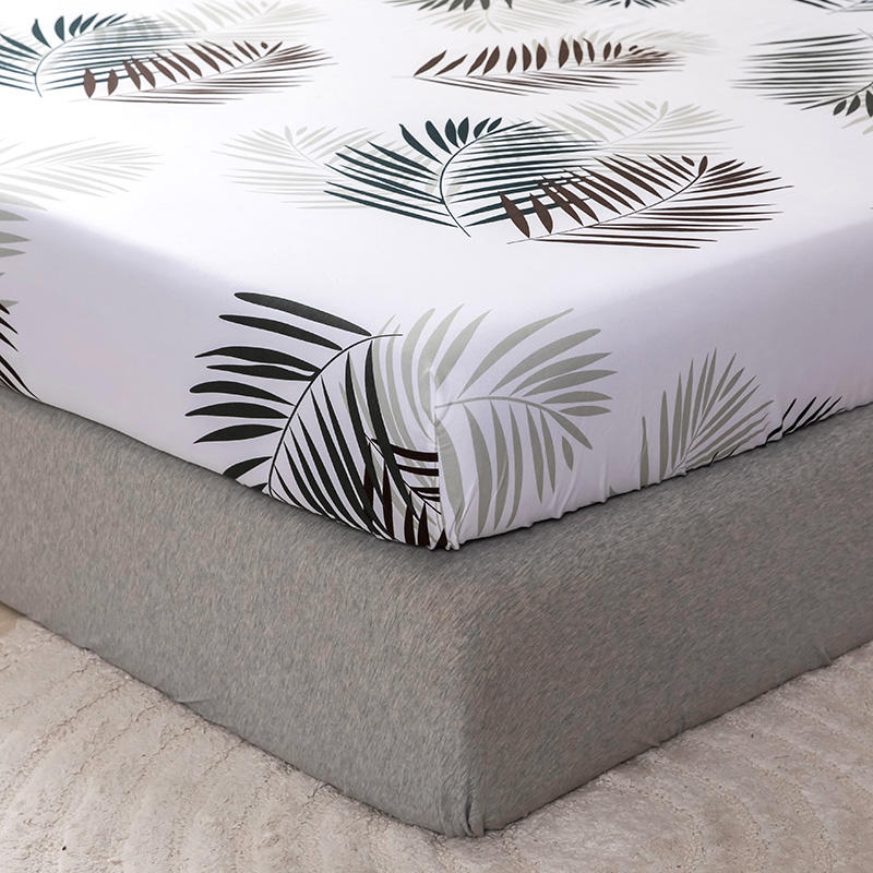 1pc Bed Sheet Single/Double/Queen/King Size Fitted Sheet On Rubber Band Twin Mattress Cover With Elastic(no Pillowcase)