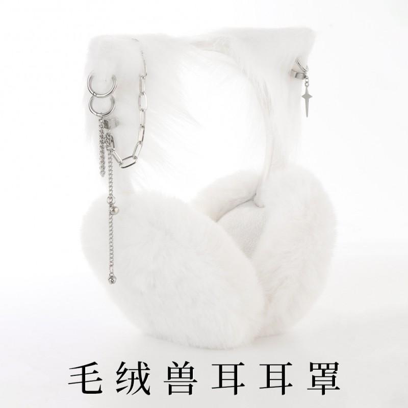 Cute Cat Ear Plush Earmuffs Winter Warm Covers Women