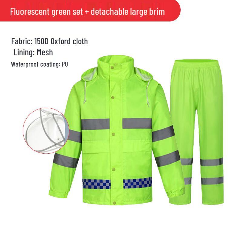 Kids  Two-Piece Reflective Rain Suit