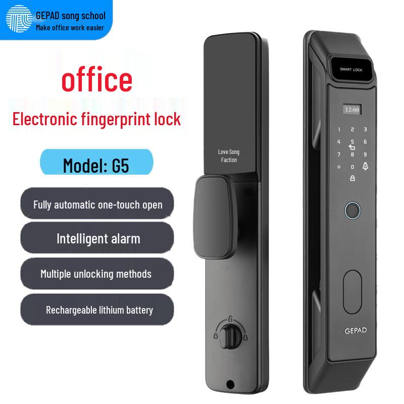 GEPAD G5 Smart Fingerprint Door Lock with Attendance CN plug (adapter included)