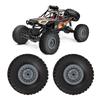 Rubber Track Wheels Spare Parts High Performance Remote Control Truck Wheels for WPL B14 B16 B24 C14 C24 B36 1/16 RC Car   Black 4 Pcs
