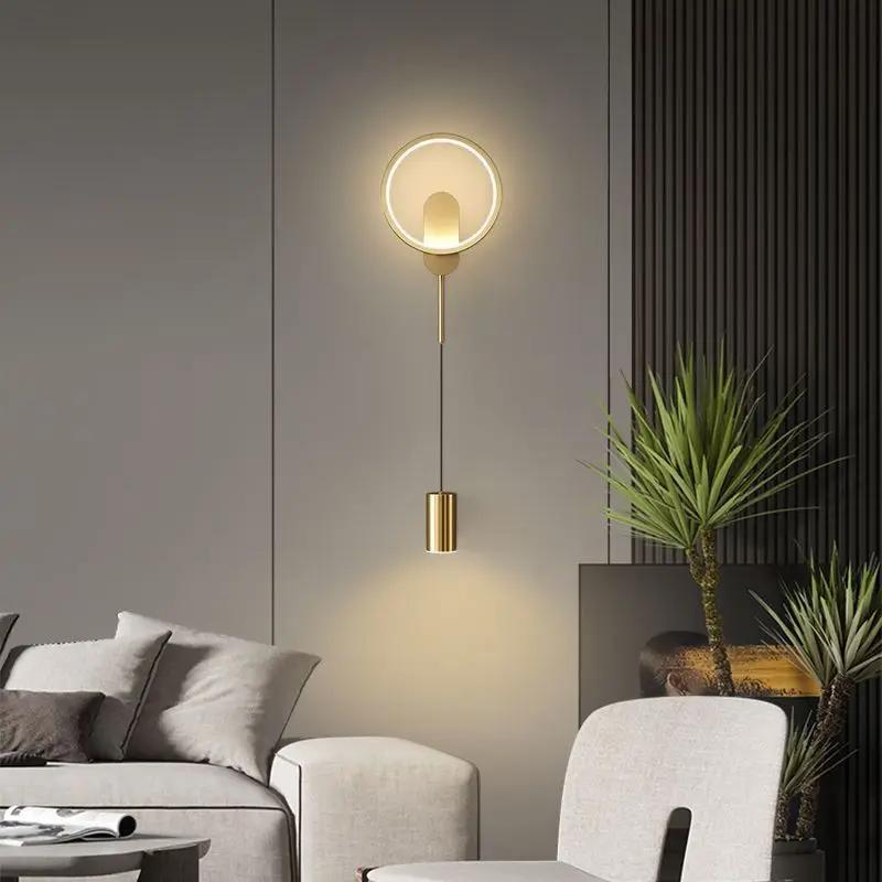 Modern LED Wall Lamp Minimalist Led Light Bedroom Bedside Wall Sconces Living Room Home Indoor Lighting Decorative Lamps