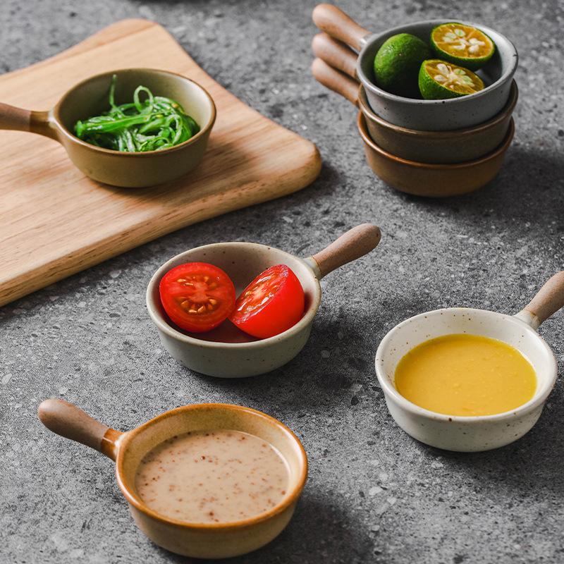 1Pc Ceramic Seasoning Dishes, Small Bowl, Household Utensils