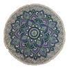Small Mandala Roundie Cotton Art (130cm) – Teal & Blue