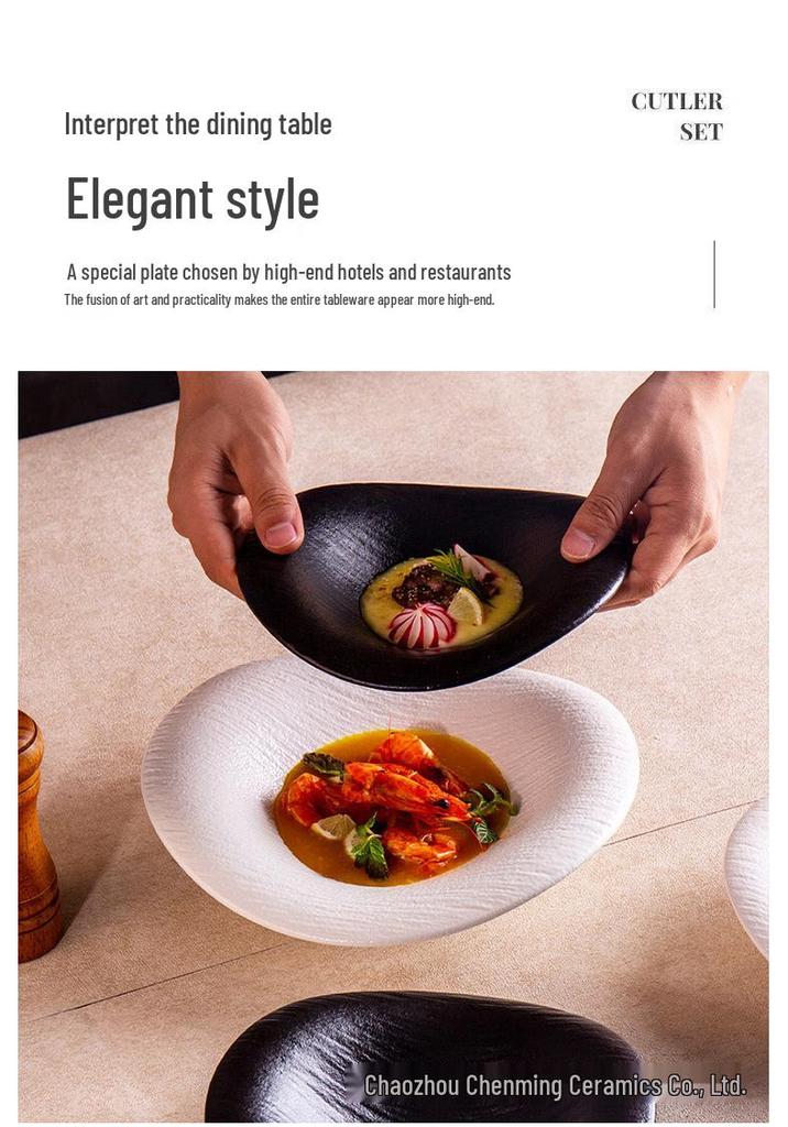 Premium Ceramic Plate - Thickened, High Appearance, Underglaze, Heat Resistant Tableware