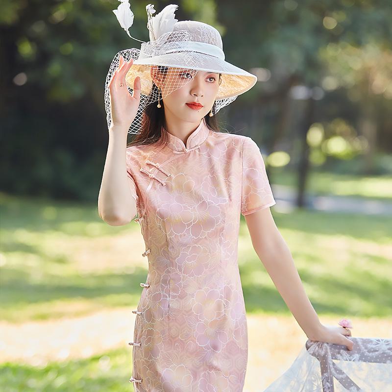 Seeking Agents: New Summer Retro Chinese Cheongsam Dress for Women