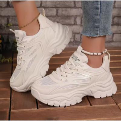 Women Sneakers New Fashion Mesh Breathable Tennis Girl Platform Shoes for Women Outdoor Comfortable Lightweight Sneakers Women
