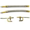 For Braided Truck Valve Stem Extender Stainless Steel Metal Tire Valve Extension 180mm for Efficient Inflation