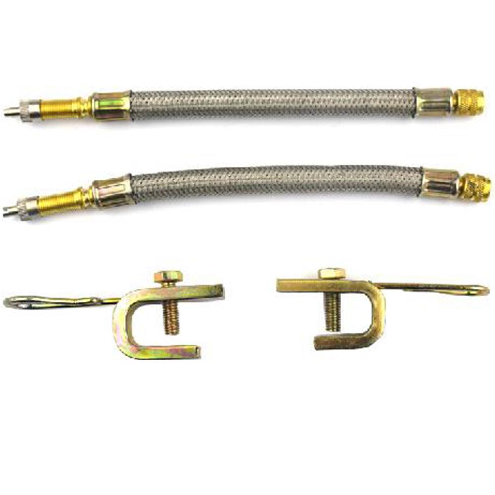 For Braided Truck Valve Stem Extender Stainless Steel Metal Tire Valve Extension 180mm for Efficient Inflation