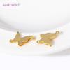 18K Gold Plated Brass Metal Butterfly Charms Pendants For Jewelry Making Supplies DIY Necklace Earrings Connector Accessories