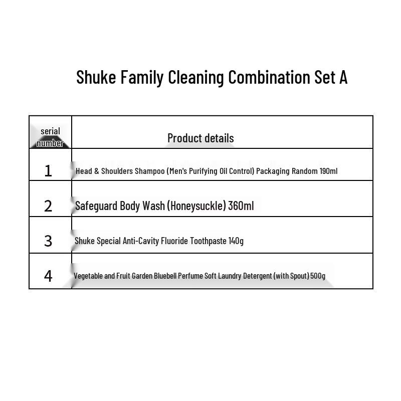 Shuke Tägliche Essentials Reinigungs- & Körperpflege-Set