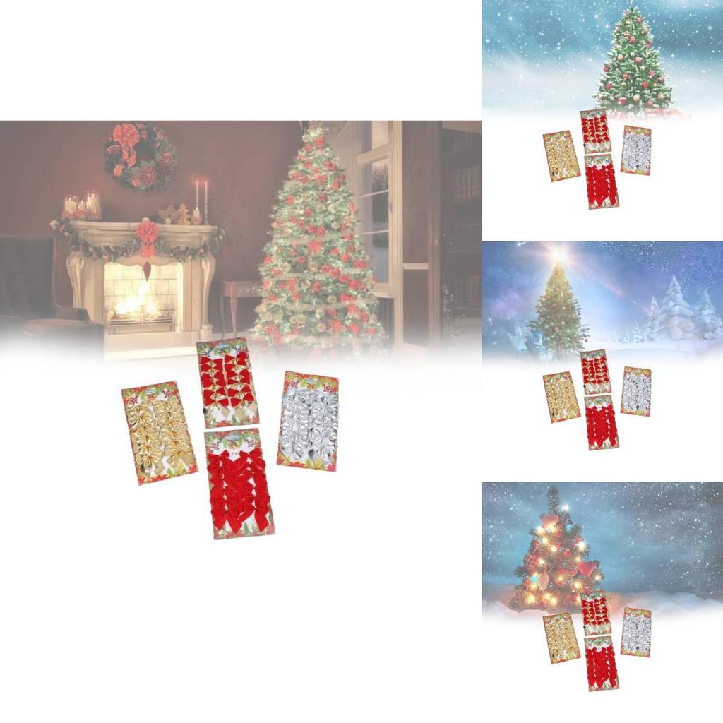 Versatile Christmas Tree Decoration Bows In Elegant Colors For Enchanting Festive Vibes