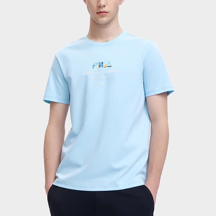 New FILA T Shirts Men's Blue F11M328105FLB
