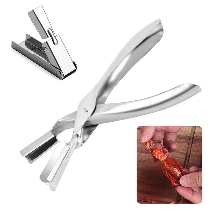 Stainless Steel Shrimp Peeler Pocket Crawfish Shelling Tool Non-Slip Crayfish Device Seafood Scissors Cool Kitchen Tool