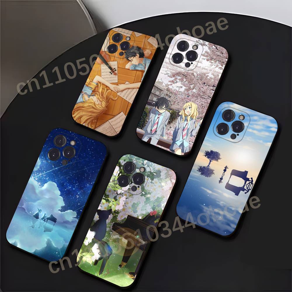Anime Y-Your Lie in April Phone Case For iPhone 17,16,15,14,13,12,11,Pro,MAX,Plus TPU Soft To Skin-friendly Cover