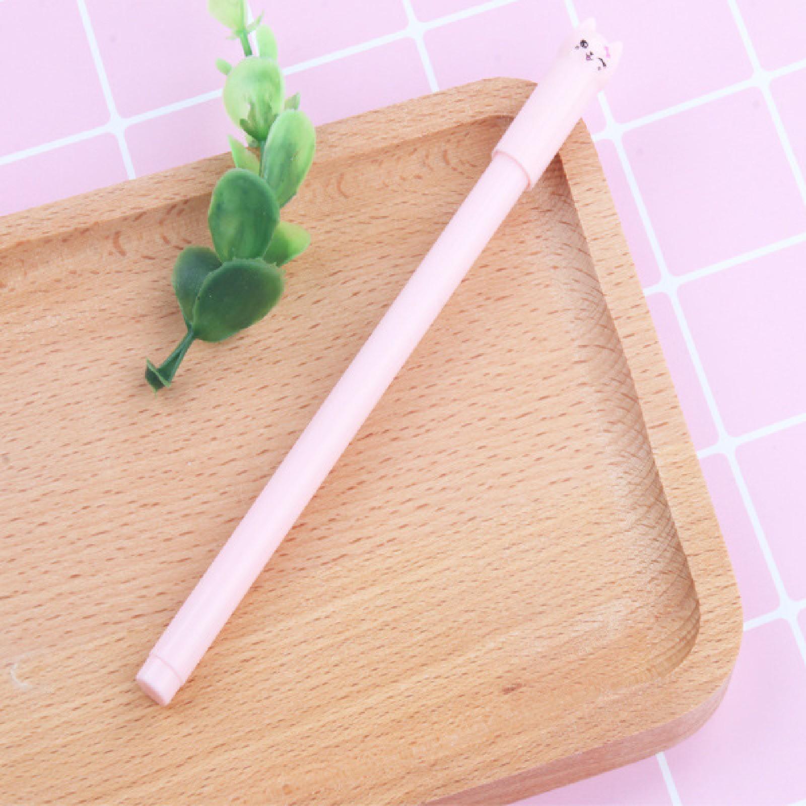 

Милые ручки для кошек, гелевые ручки для девочек, черные шариковые ручки для школьных принадлежностей, подарок студентам, 3 мл One Size розовый