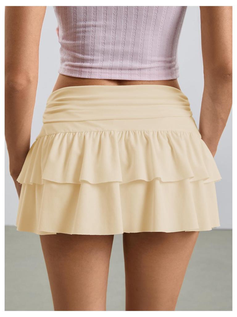 Korean Pleated A-line Skirt with Safety Pants - Summer Fashion for Women