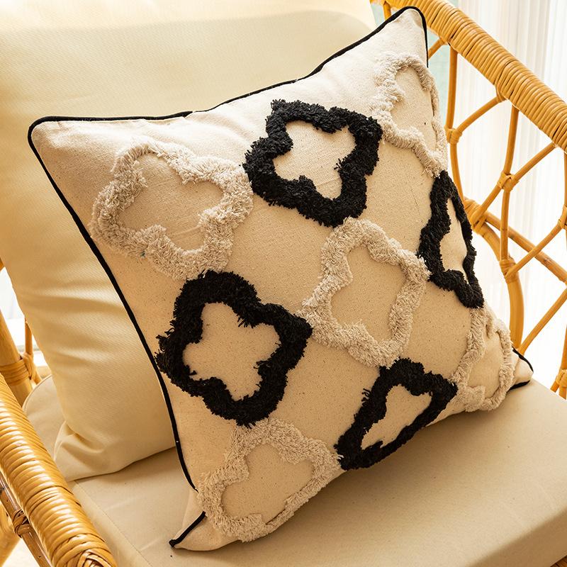 

Упаковка из 2 наволочек из искусственной шерсти 18x18 дюймов, декоративная наволочка для дивана из бархата в фермерском стиле, мягкая плюшевая квадратная наволочка в стиле бохо 18x18 Inch-2pcs