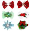 2/6Pcs/Set Hair Clips Christmas Theme Xmas Tree Snowflake Deer Decor Hairpins Festive Atmosphere Hair Pins