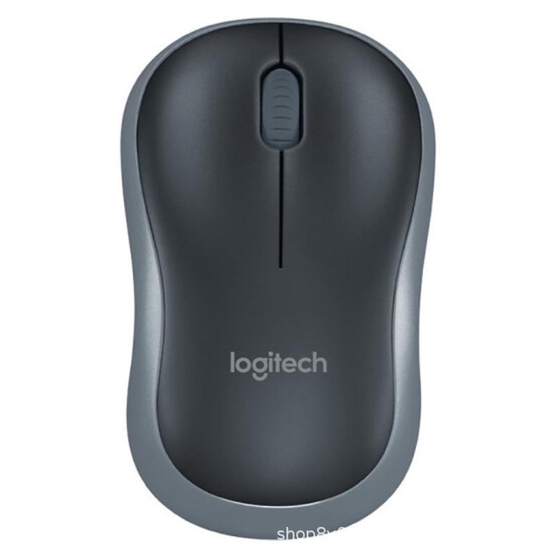 Logitech M185 Wireless Symmetrical Office Mouse - Black/Gray Trim