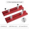Aluminum Alloy Dog Hole for Bench Clamps 15.8/17.8/19.8mm Woodworking Baffle Too